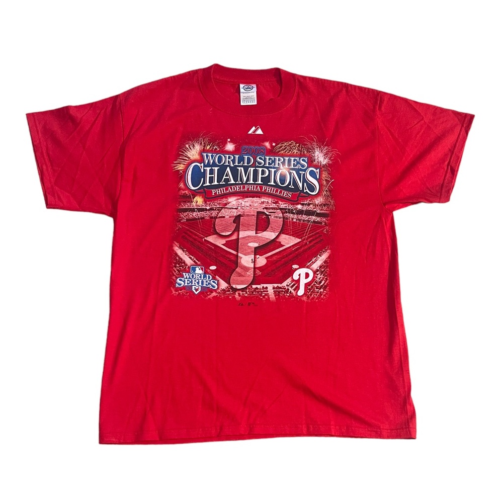 Majestic 2008 Philadelphia Phillies Shirt With all players names